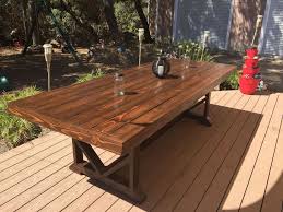 diy large outdoor dining table seats
