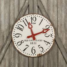 Old Town Rustic Wall Clock Antique