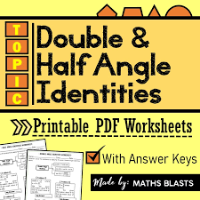 Half Angle Identities Worksheets