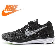 Us 235 42 28 Off Official Authentic Nike Flyknit Lunar 3 Mens Mesh Light Running Shoes Sneakers Outdoor Walking Jogging Sneakers 698181 010 In