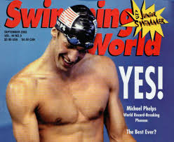 From the kid that wouldn't amount to anything to the swimmer who broke olympic records! Michael Phelps Claimed 2 World Records In A Day At 03 Worlds