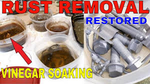 remove rust with vinegar baking soda