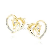 13757 silver 925 gold plated heart