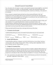 free 8 dental consent forms in pdf