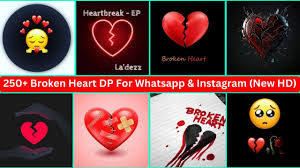 250 broken heart dp for whatsapp