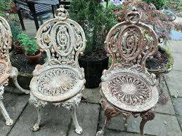 19th Century Cast Iron Garden Chairs