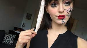 halloween makeup look 1 broken doll