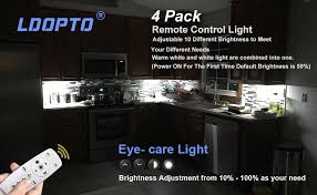 Whether you are looking for extra lighting for cooking preparation or to add also, if you have other types of wireless lighting then the remote control may interfere with them. Under Cabinet Lighting 4 Pack With Remote Ldopto Dimmable Battery Operated Lights Battery Led Cabinet Lights Stick On Kitchen Lights Under Cabinet Lights With Remote Touch Control Amazon Com