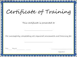 Training Form Format Filename Certificate Template 4 Letter