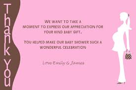 Personalised Baby Shower Thank You Card Design 3