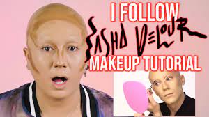 sasha velour makeup tutorial extra bald