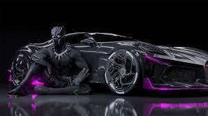 black panther bugatti chiron la voiture