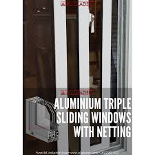 Aluminium Triple Sliding Windows