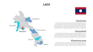 laos vector map infographic template