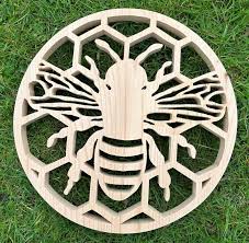 Large Round Bee Wall Art