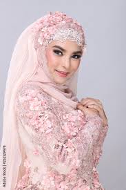 asian charming muslim arabic bride in