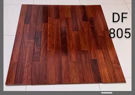 three strip semi glossy wooden floor in