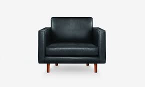 hugh sofa 1 seater leather grey