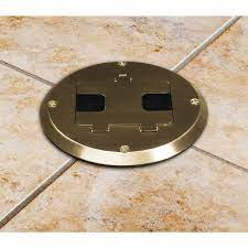 single gang floor box kit with recessed
