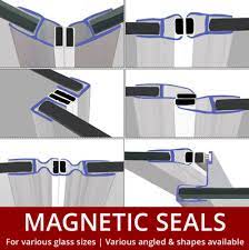 Magnetic Shower Seal Strips Vertical