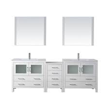 To consider all of the existing features and make sure your home depot is bathroom vanity. Virtu Usa Dior 90 In W Bath Vanity In White With Ceramic Vanity Top In Slim White Ceramic With Square Basin And Mirror And Faucet Kd 70090 C Wh The Home Depot
