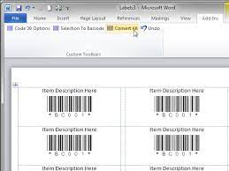 print a sheet of barcode labels