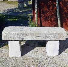 Old Stone Bench Small Garden Bench In