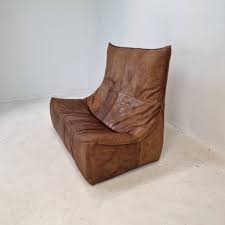 The Rock Sofa In Brown Leather By