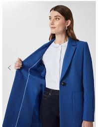 Hobbs Corina Coat Azure Blue Size 2