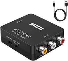 Select the input on the tv that corresponds to the label next to where you connected the component cable from the vcr. Amazon Com Rca To Hdmi Av To Hdmi Converter Ablewe 1080p Mini Rca Composite Cvbs Video Audio Converter Adapter Supporting Pal Ntsc For Tv Pc Ps3 Stb Xbox Vhs Vcr Blue Ray Dvd Players Electronics