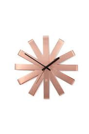 Umbra Ribbon Wall Clock 12 Copper
