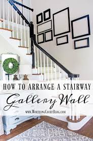 How To Arrange A Stairway Gallery Wall