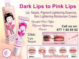 dark lips to pink lips