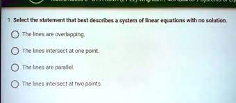 Linear Equations With No Solution