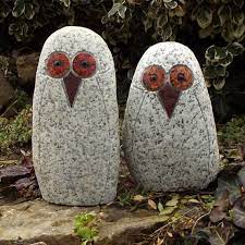 Granite Owl Figurine Large For The