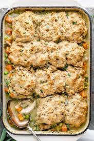 Drain and pour pasta to prepared pan. Chicken And Biscuit Casserole Healthy Seasonal Recipes