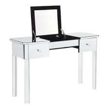 jorg vanity tables mirrored 2 drawers lift up top jf78 07nc