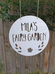 Personalised Fairy Garden Sign Wall