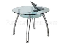 metal base modern dining table w shelf
