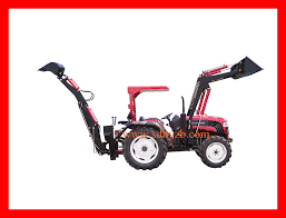 Mini Garden Tractor Loader With Backhoe