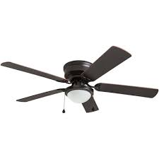 Find indoor/outdoor ceiling fans at lowe's today. Harbor Breeze Armitage 52 In Bronze Led Indoor Flush Mount Ceiling Fan With Light 5 Blade In The Ceiling Fans Department At Lowes Com