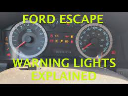 ford escape dashboard warning lights