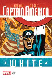 Captain america white comic