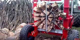 this wood splitter is 200 tons of