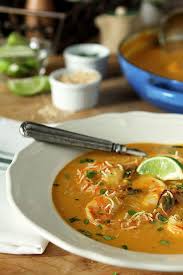 thai ernut squash soup with shrimp
