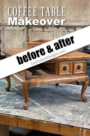 Wood Coffee Table Makeover Before