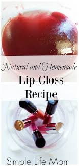 homemade natural lip gloss recipe