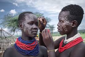 african culture face and body art