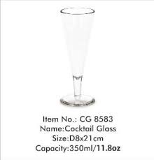 350ml Polycarbonate Cocktail Glass For