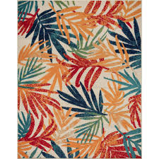 tayse rugs oasis fl multi color 8 ft x 10 ft indoor outdoor area rug